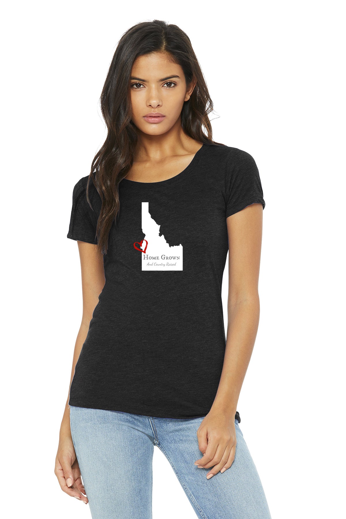 Idaho Home Grown and Country Raised Womens T-Shirt