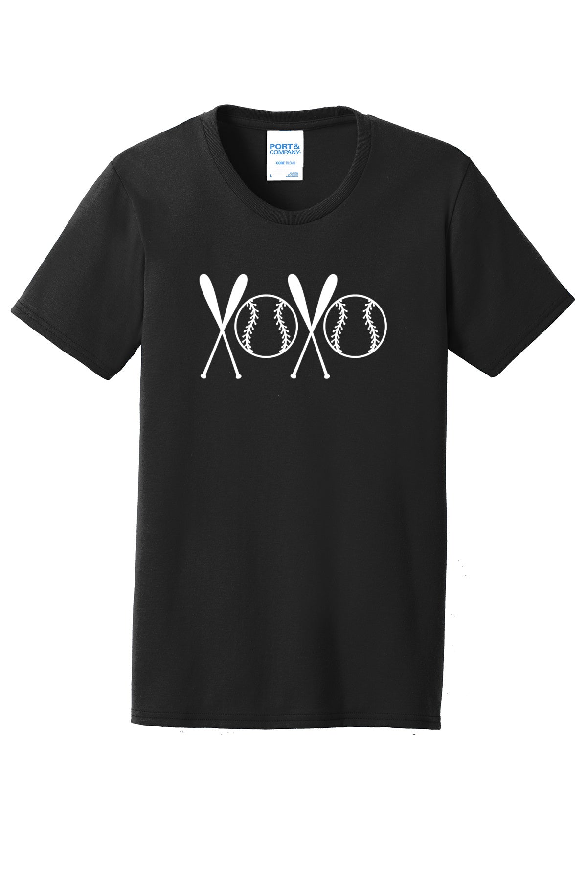 Baseball XOXO Adult T-Shirt