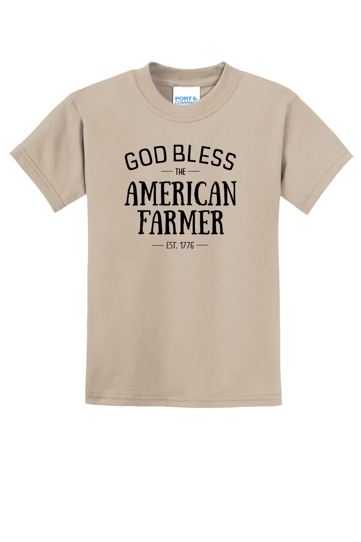 God Bless The American Farmer Adult T-Shirt