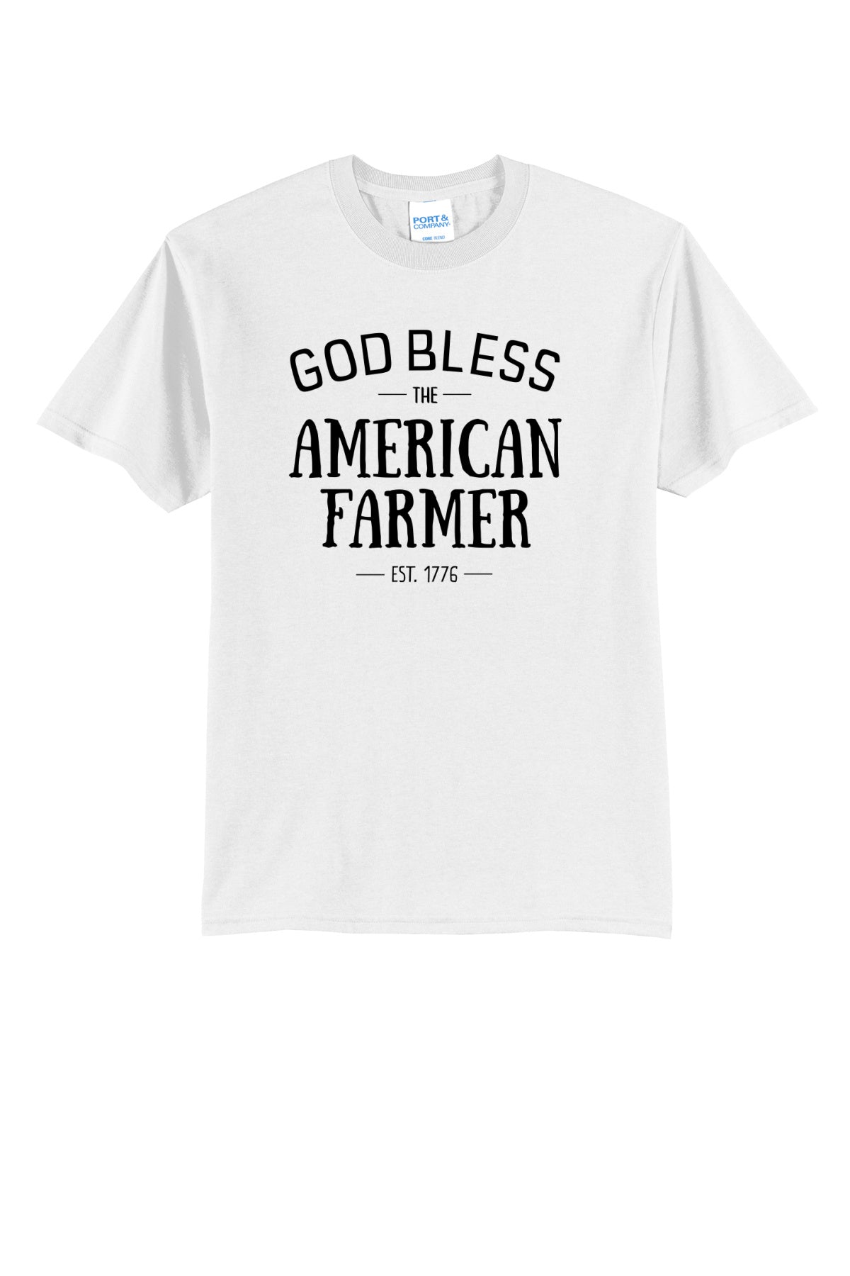 God Bless The American Farmer Adult T-Shirt