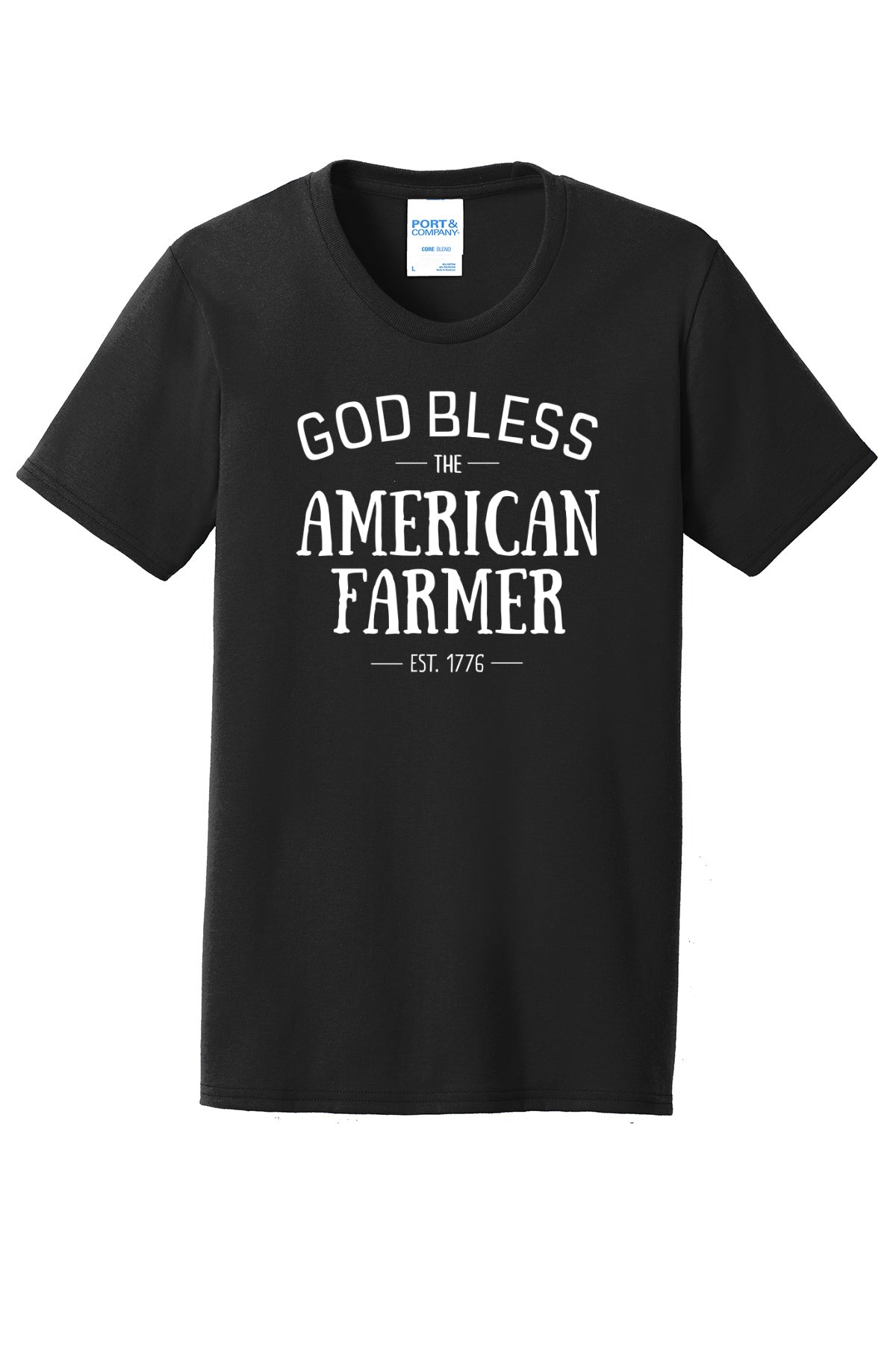 God Bless The American Farmer Adult T-Shirt