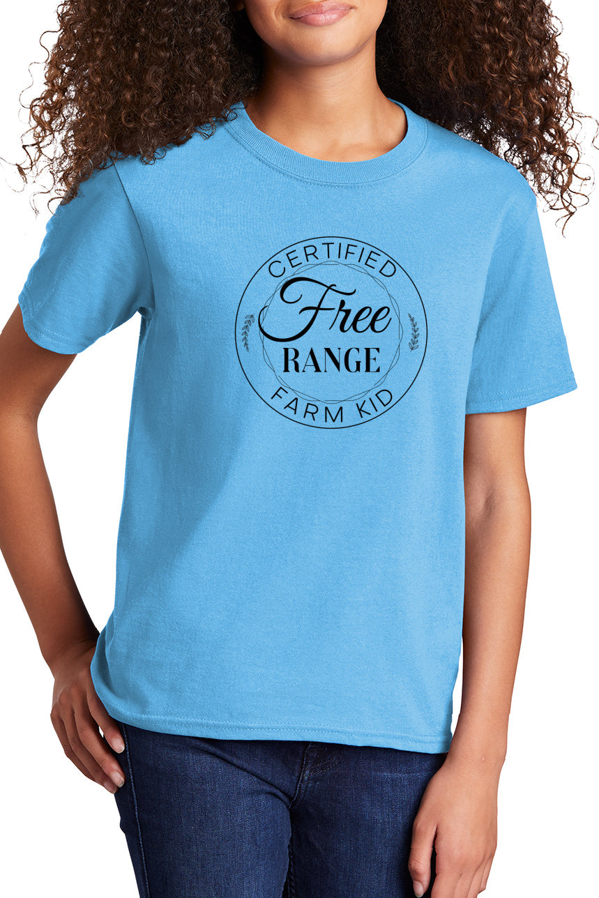 Free Range Farm Kid Youth T-Shirt
