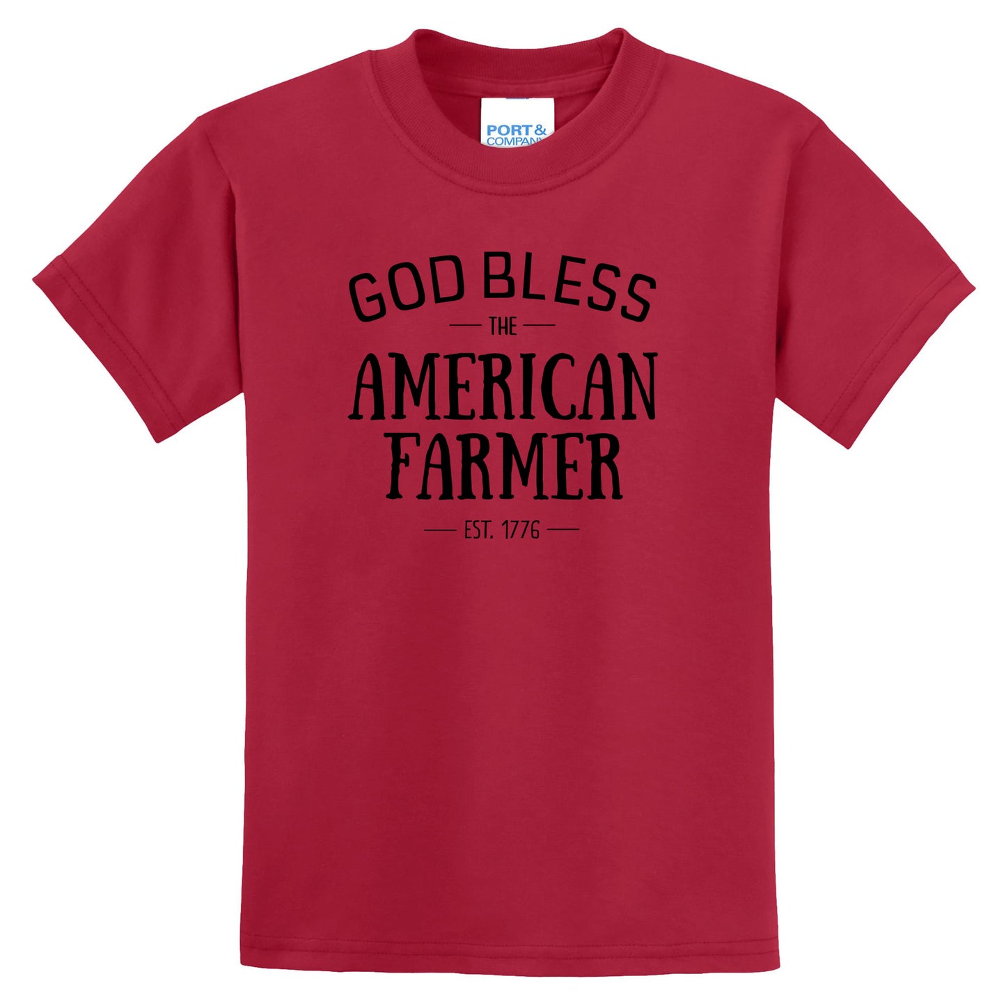 God Bless The American Farmer Youth T-Shirt
