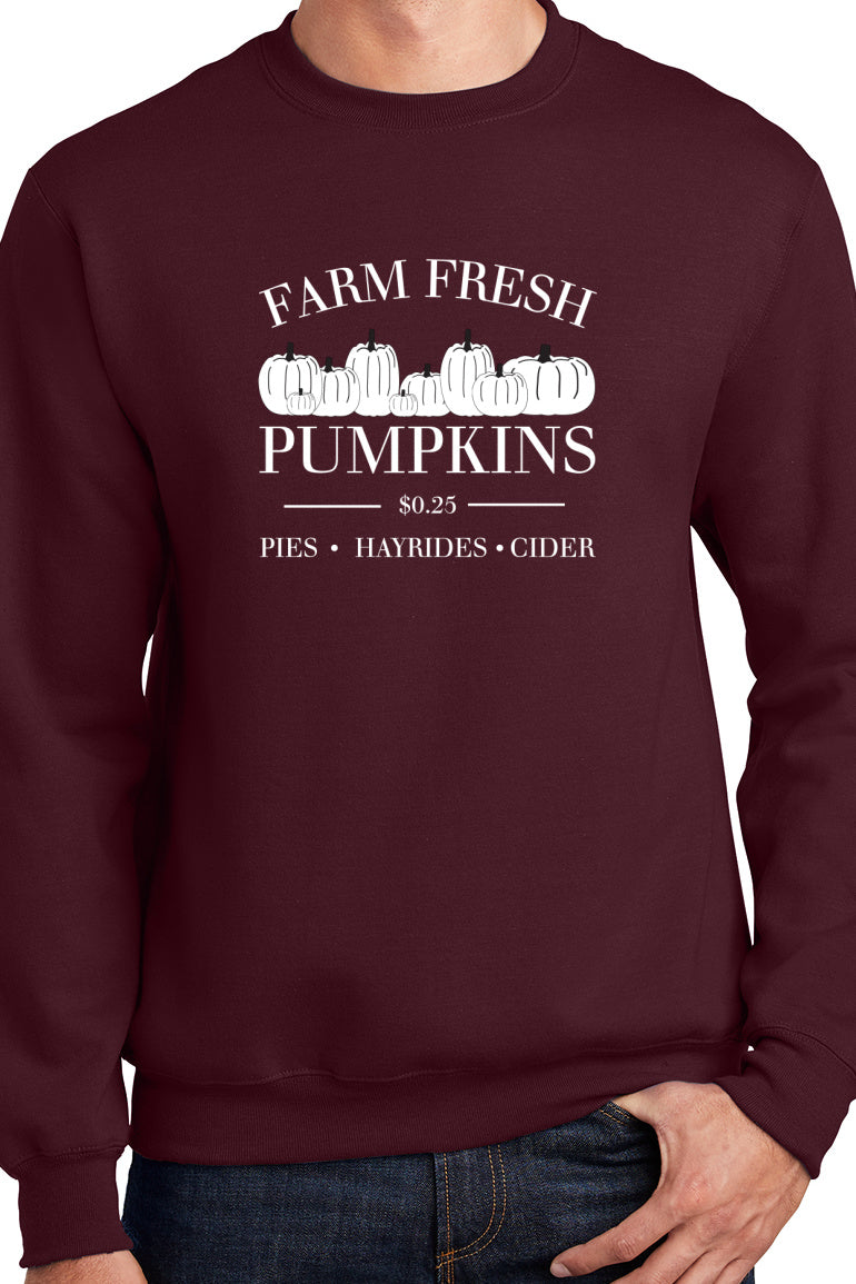 Farm Fresh Pumpkins Crew Neck