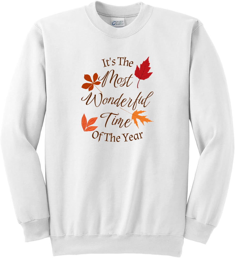 Autumn Wonderful Time Crew Neck