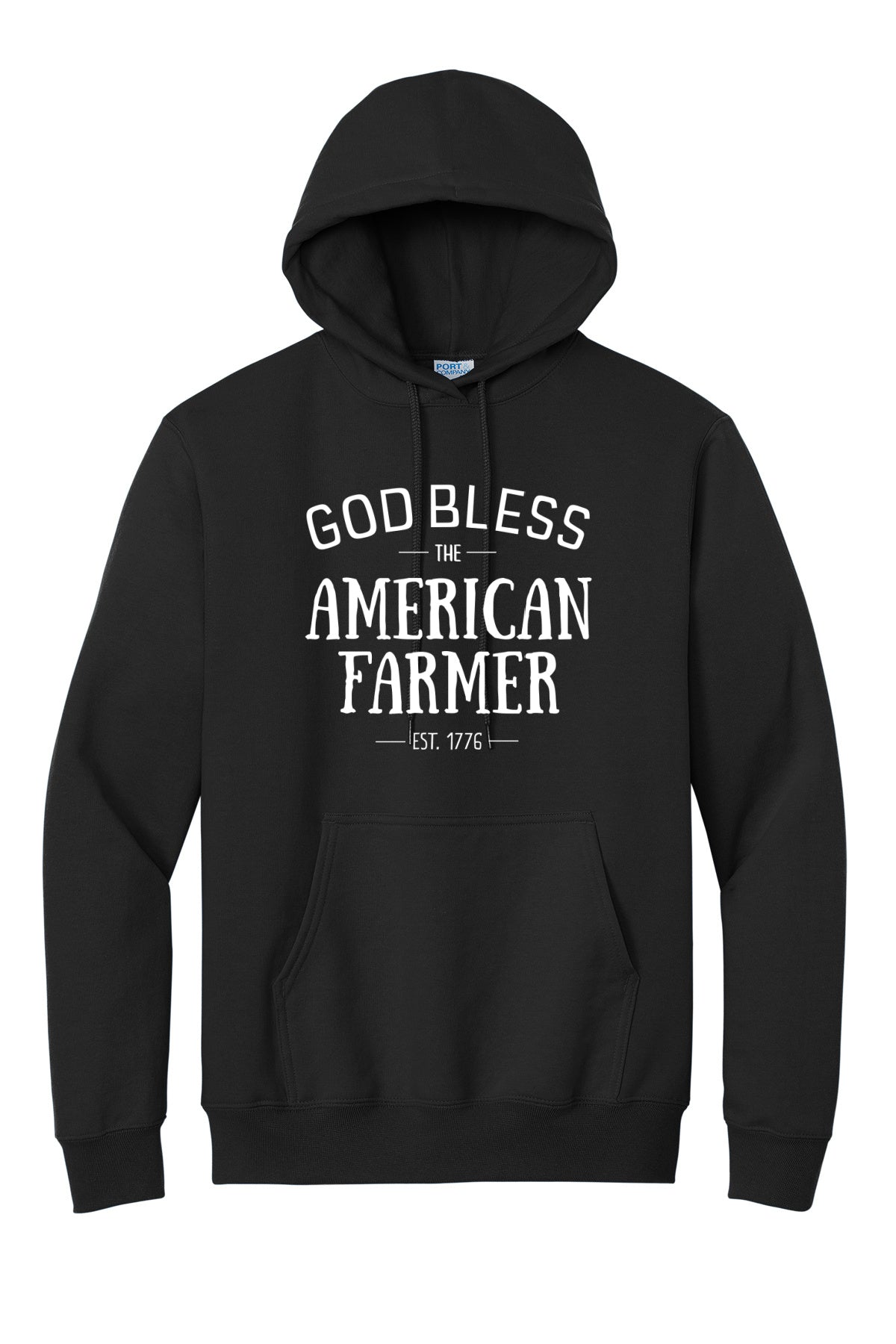 God Bless The American Farmer Adult Hoodie