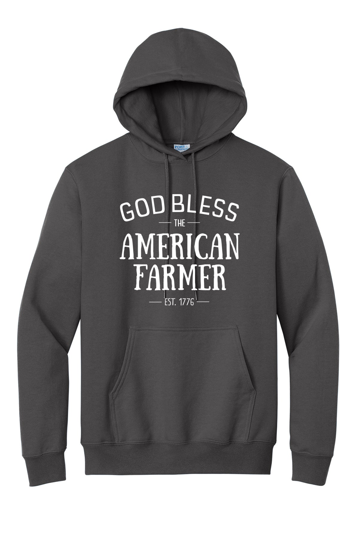 God Bless The American Farmer Adult Hoodie
