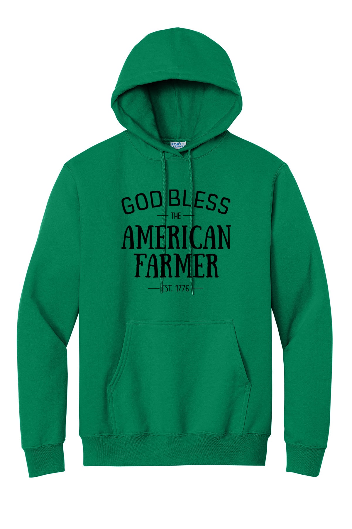 God Bless The American Farmer Adult Hoodie