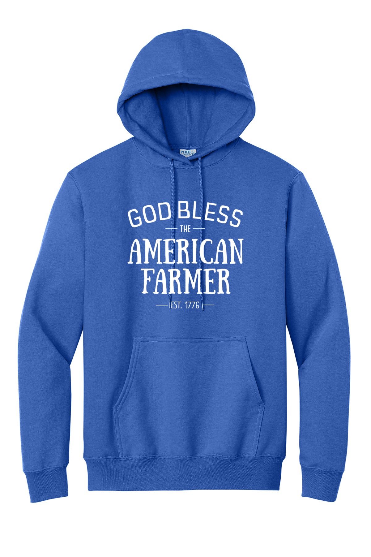God Bless The American Farmer Adult Hoodie
