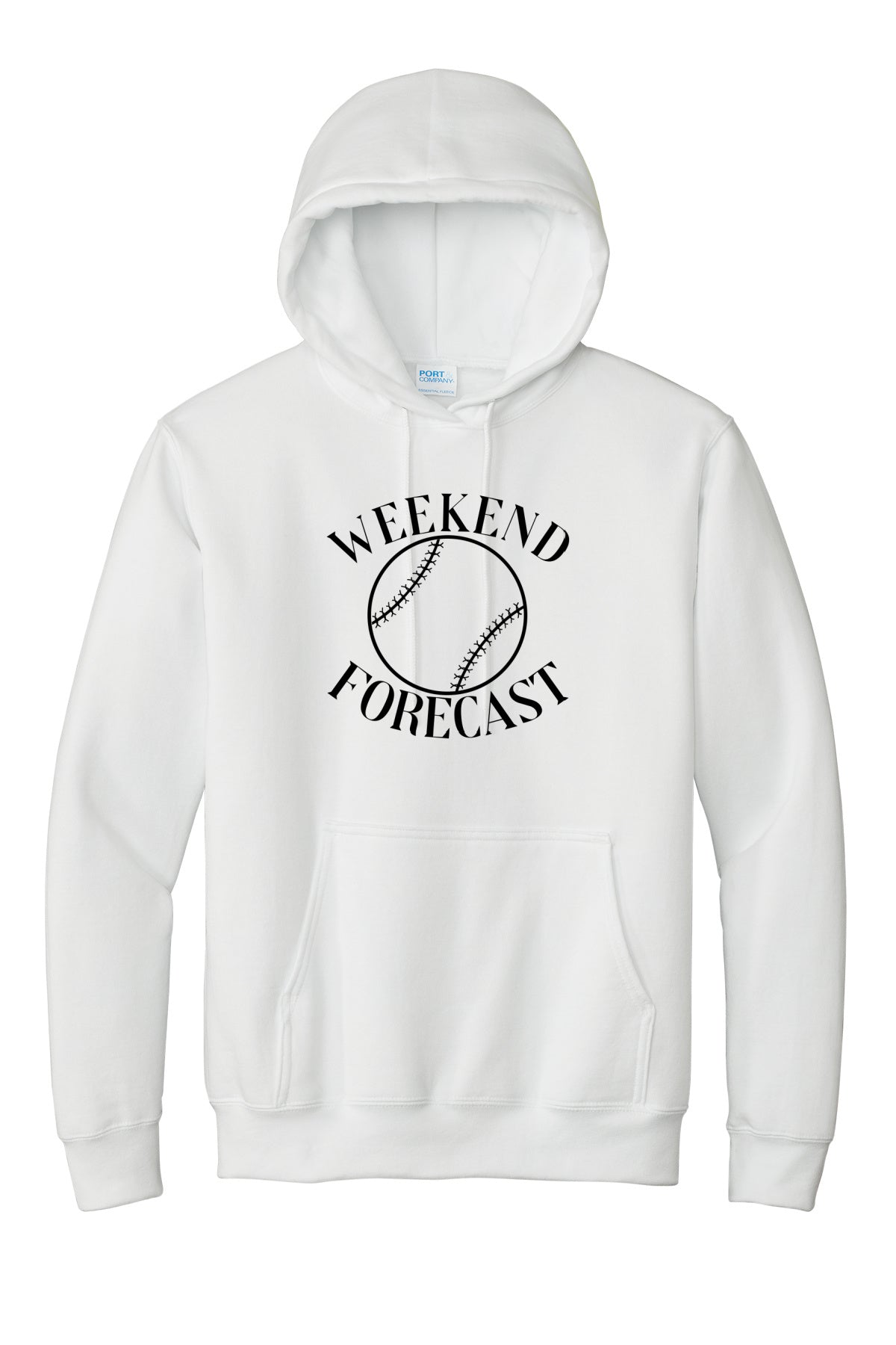 Weekend Forecast Baseball Adult Hoodie