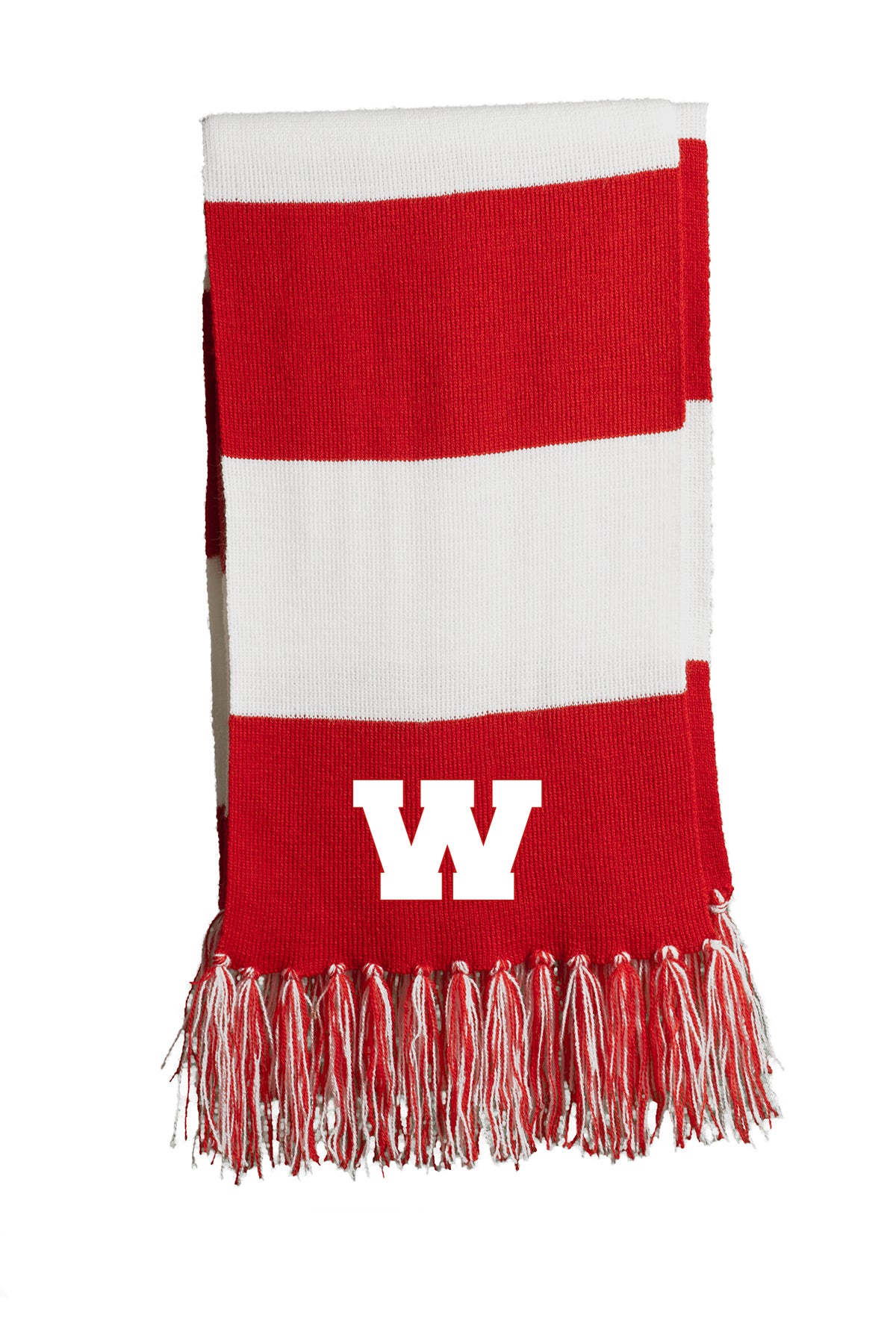 Weiser Red And White Scarf