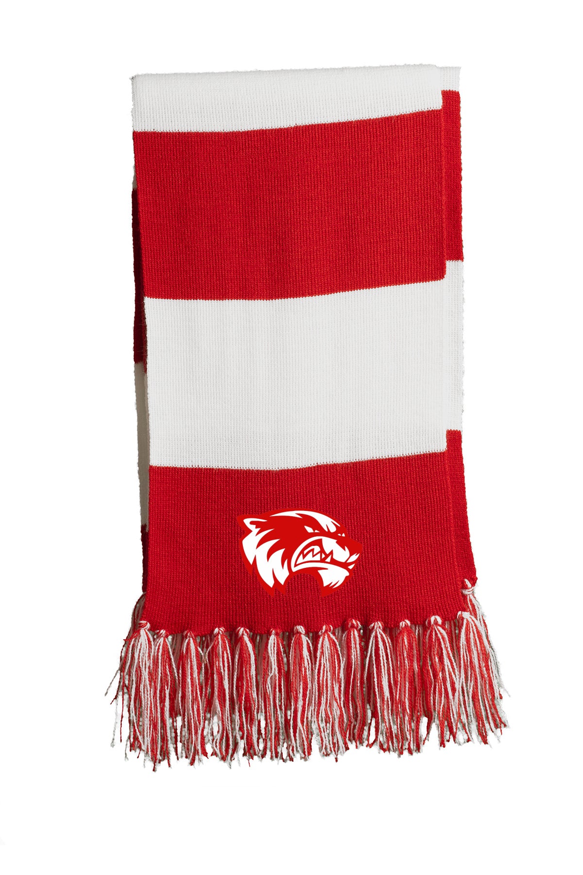 Weiser Red And White Scarf