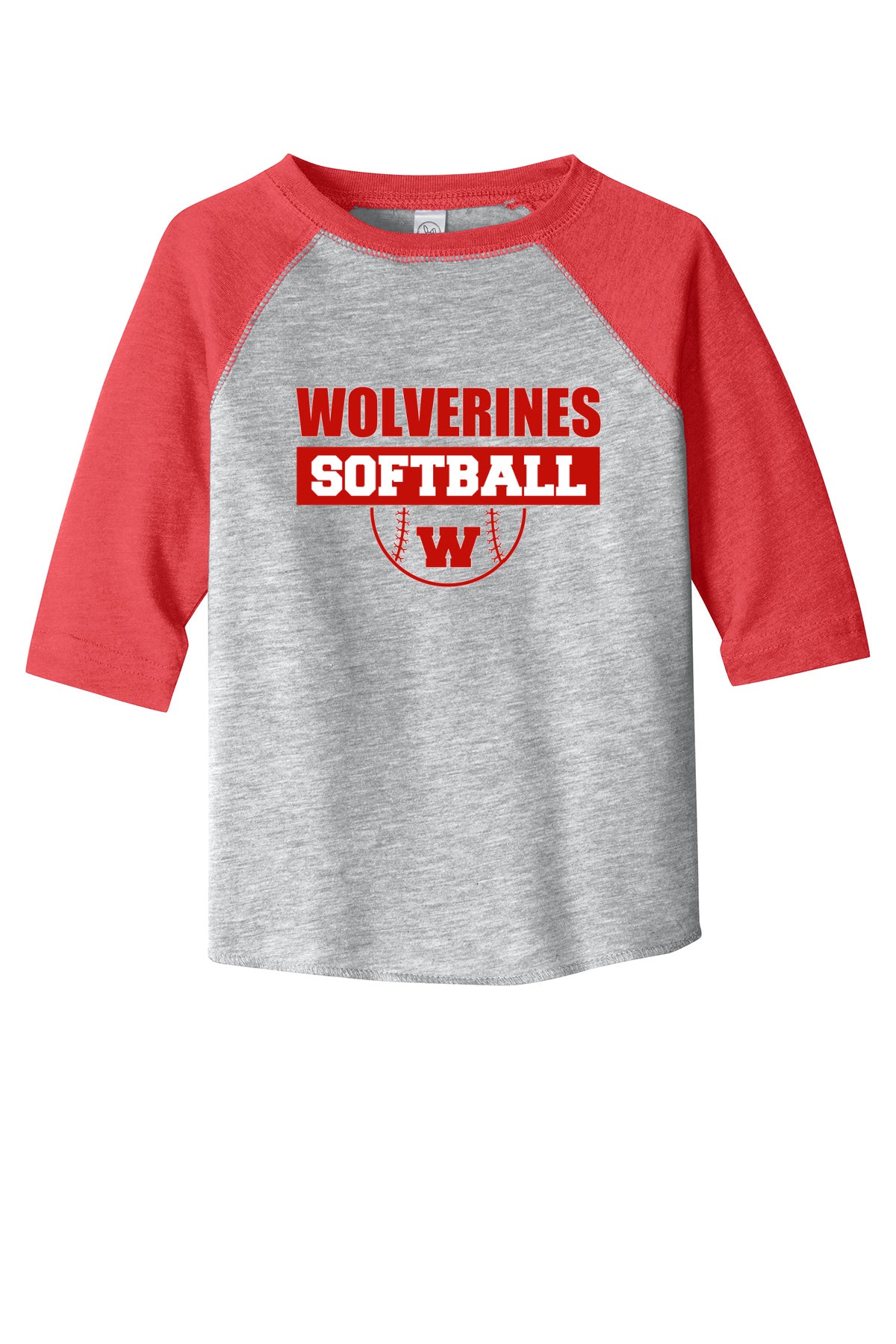 Toddler 3/4 Sleeve Weiser Softball 1