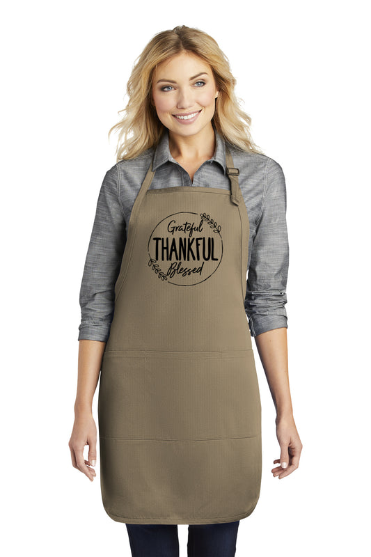 Grateful Thankful Blessed Apron