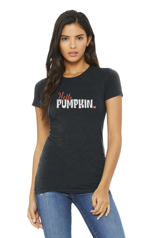 Hello Pumpkin Adult T-Shirt