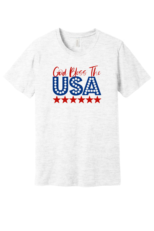 God Bless USA Adult T-Shirt