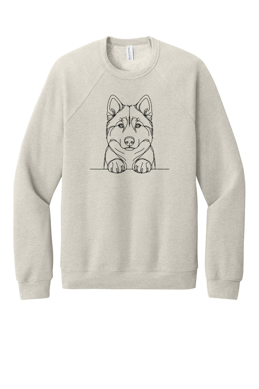Dog Sketch Large Breed Crew Neck