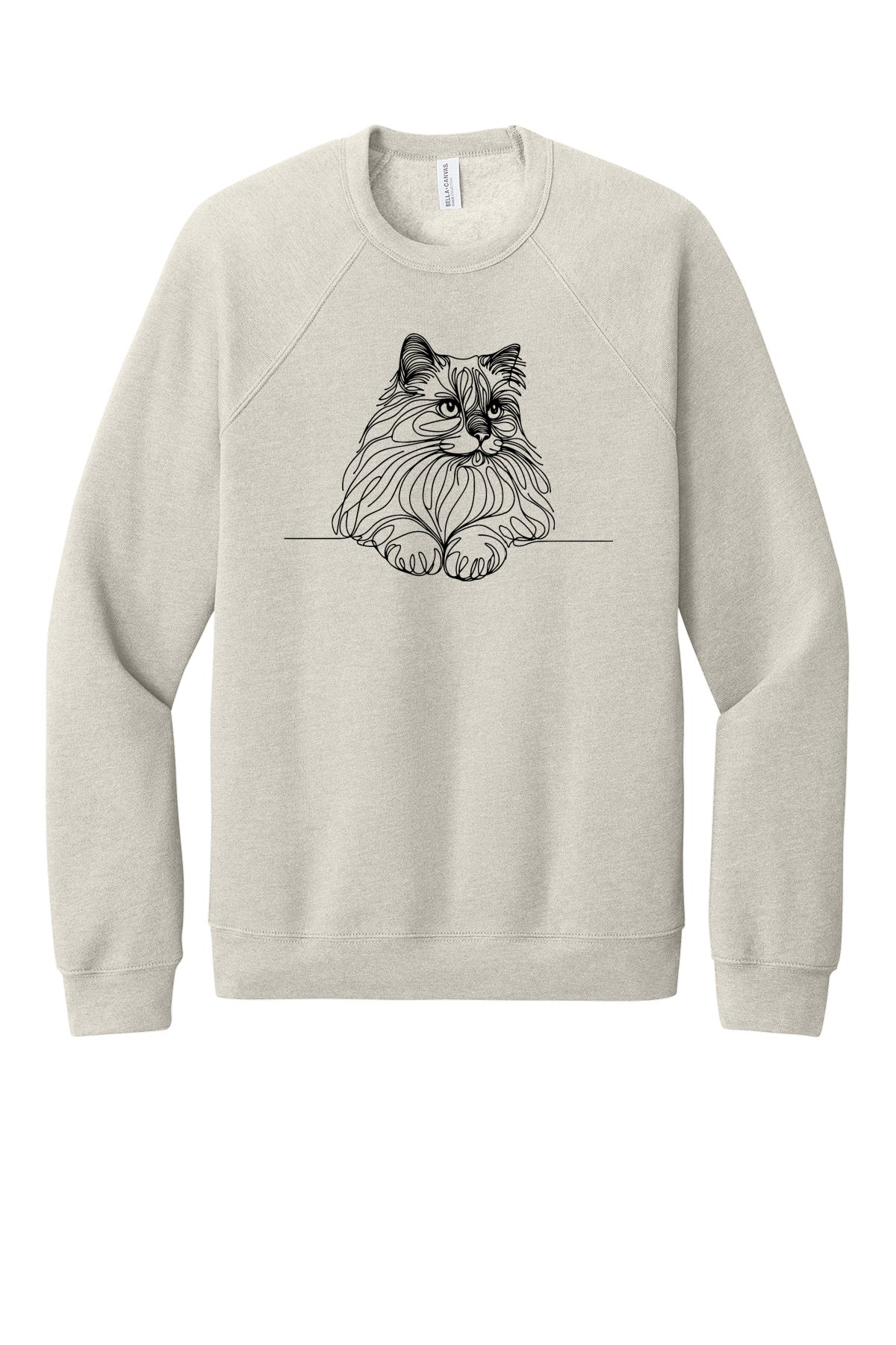 Cat Sketch Crew Neck