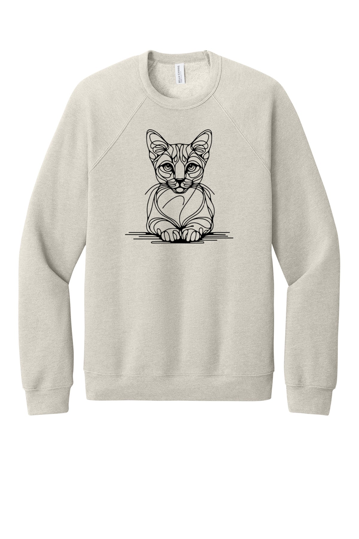 Cat Sketch Crew Neck
