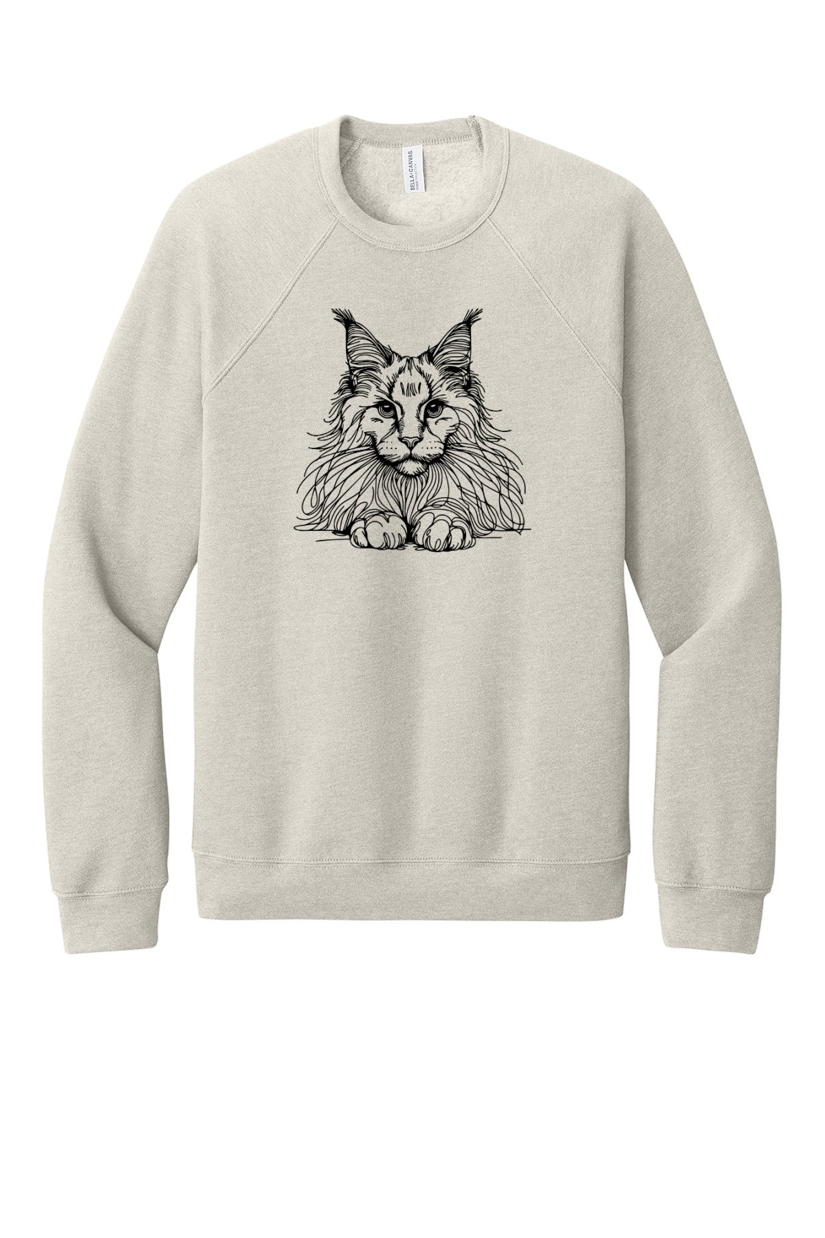 Cat Sketch Crew Neck