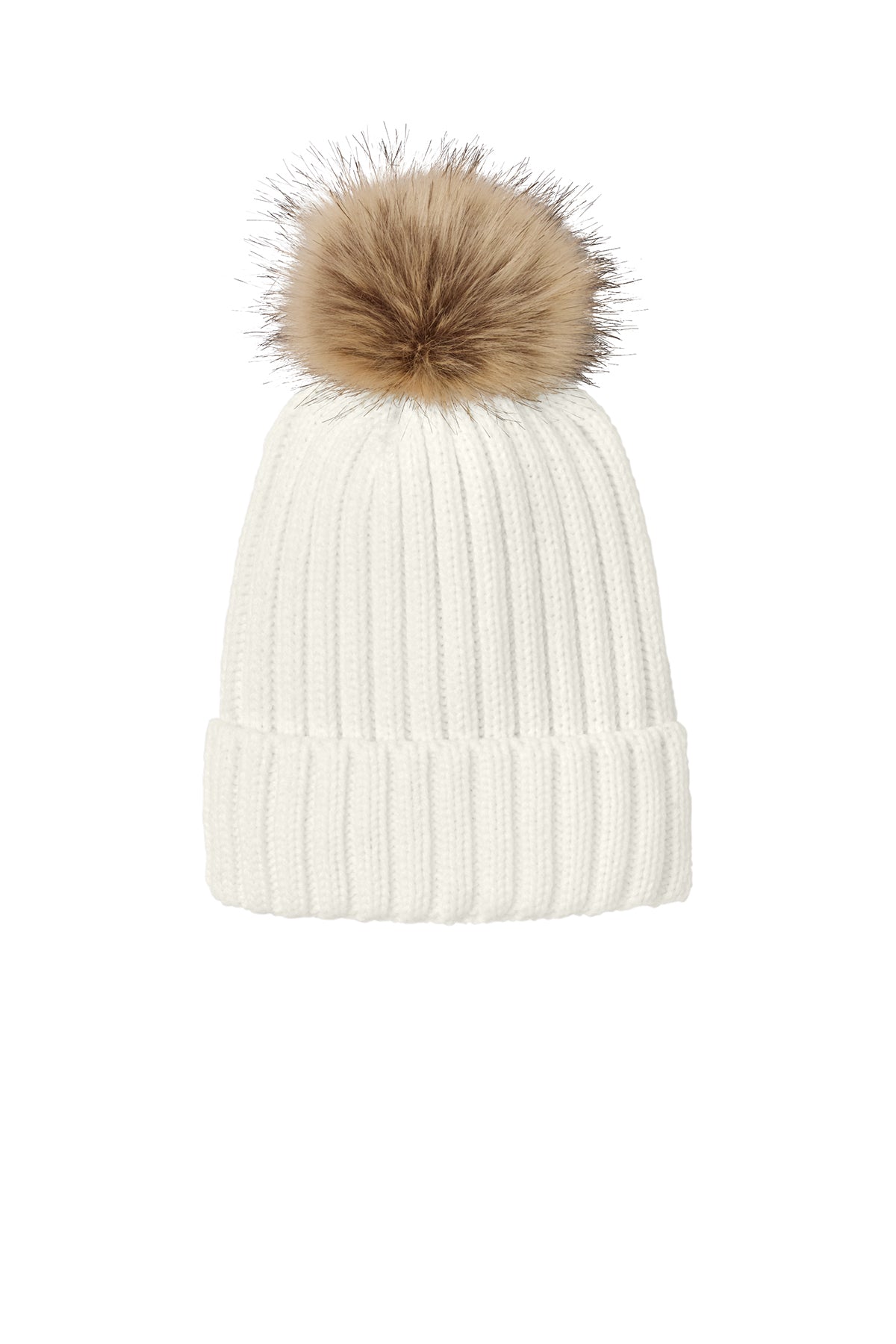 Olivia Faux Fur Pom Beanie