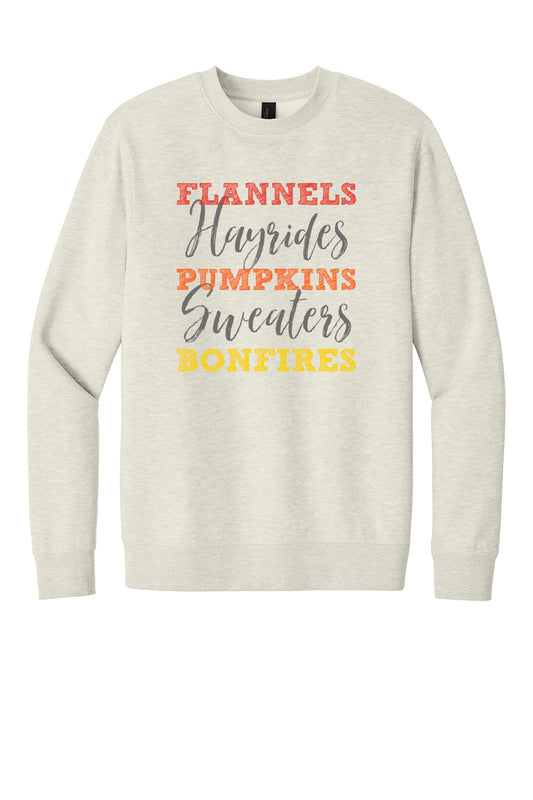 Autumn Things Adult Crew Neck