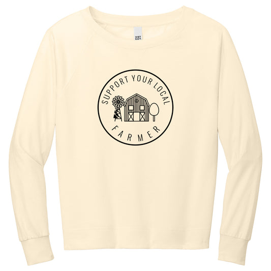 Support Your Local Farmer Women's Crew Neck