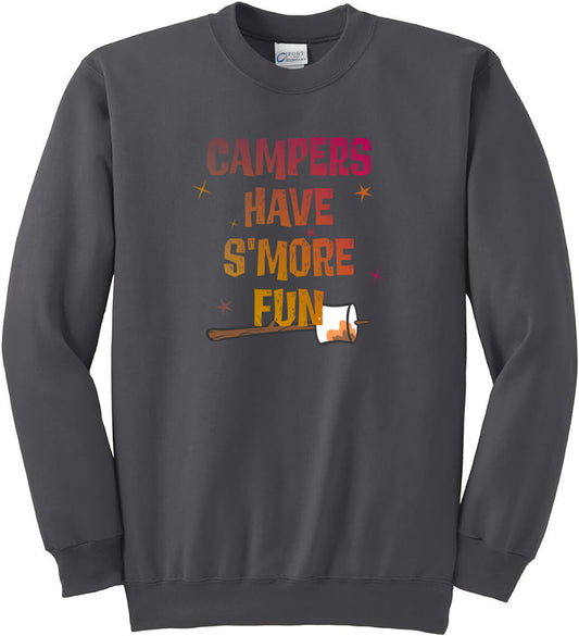 Campers Have Smore Fun Adult Crew Neck